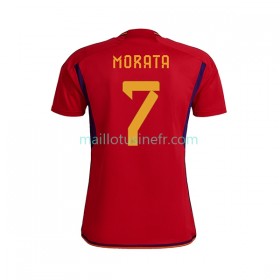 Maillot de Foot Espagne MORATA 7 Domicile Coupe du monde 2022